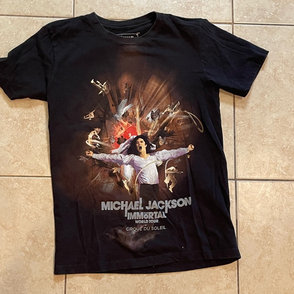 Michael Jackson Immortal World Tour Cirque de Soleil T-shirt Size Small